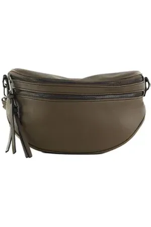 FREDsBRUDER Umhängetasche Beltbag, aus echtem Leder braun