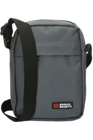 Enrico Benetti Umhängetasche Herren Crossbody Tasche (Schultertasche, kleine Herrentasche zum Umhängen), schwarz grau