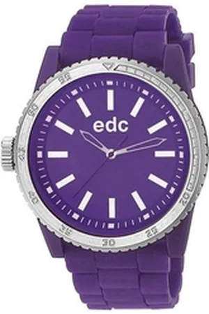 ESPRIT Edc by Quarzuhr Rubber Starlet Crazy Purple, aus Kunststoff, Silikonband, Violett, Edelstahlboden, Dornschließe