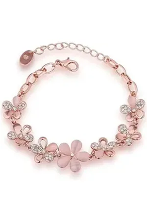 YouBella Armband Schmuck Kristall-Armband für Mädchen & Frauen, Armbänder (Enthaltene Komponenten: 1 Armband, Hautfreundliche Armbänder bieten Komfort für jede Haut), Roestbestendig en bestand tegen dagelijkse slijtage