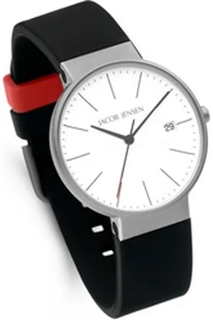 Jacob Jensen Titanuhr Armbanduhr Datum Titanium Timeless Nordic ⌀37mm
