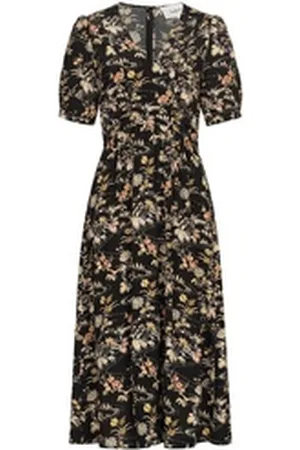 Bash Midikleid Kleid FLOE aus Baumwolle schwarz 34