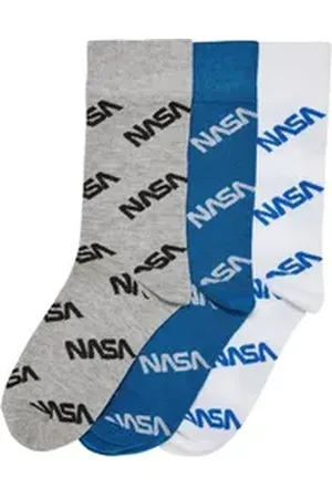 Mister Tee MisterTee Basicsocken MisterTee Unisex NASA Allover Socks Kids 3-Pack (1-Paar) blau 35-38