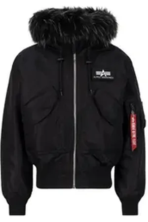 Alpha Industries Winterjacke Men - Bomber Jackets 45/P Hooded Custom schwarz 2 XL