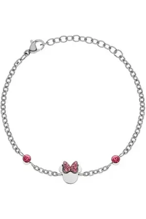 Disney Armband Kinder Armband Minnie Mouse © silberfarben rosa rosa