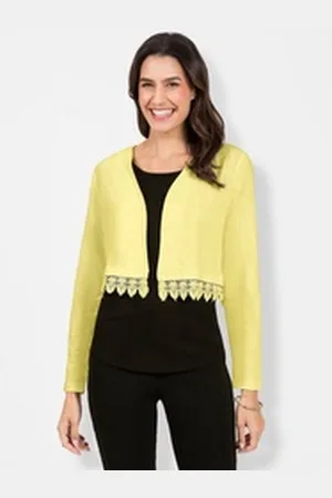 WITT WEIDEN Shirtjacke Jersey-Bolero gelb 50