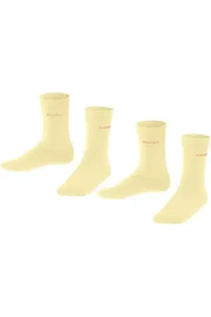 ESPRIT Socken Foot Logo 2-Pack (2-Paar) ein unbeschwerter Tragekomfort gelb 31-34