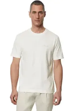 Marc O’ Polo T-Shirt Mit großem Rückenprint, leichte Single-Jersey-Qualität weiß M