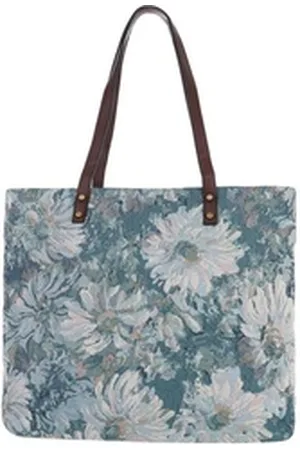 Ital-Design Shopper Große, Damentasche Handtasche blau|bunt