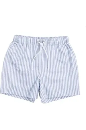 Swim Essentials Badeshorts UV Schwimmhose, für Jungen blau/weiß gestreift 134/140