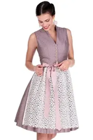 Alpenfee Dirndl Midi Dirndl 2tlg. - AMBRA - puder 40