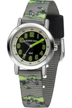 JACQUES FAREL Quarzuhr KPS 605, Dinosaurieruhr, Armbanduhr, Kinderuhr, ideal auch als Geschenk, mit Dinosauriermotiv bunt