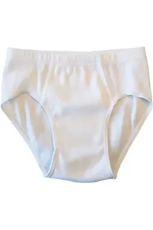 Hermko Slip 2850 Jungen Slip Unterhose, Sportslip ohne Bein 100% Bio-Baumwolle weiß 98