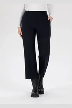 STEHMANN Culotte Fenja2-650, modische 6/8 Culotte Schlupfhose mit Schrägtaschen schwarz 40
