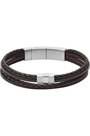 Fossil Armband Herren-Armband Leder braun