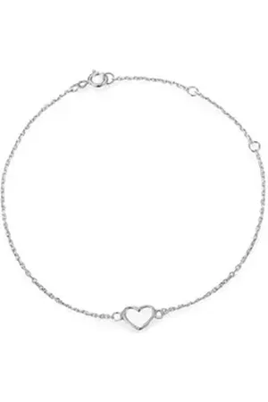 Eyecatcher Armkette 925 Sterling Silber kleines Armkettchen Armkette mit Herz Anhänger (kein Set) silberfarben