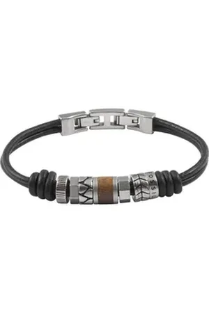 Fossil Armband Herren-Armband Edelstahl silberfarben