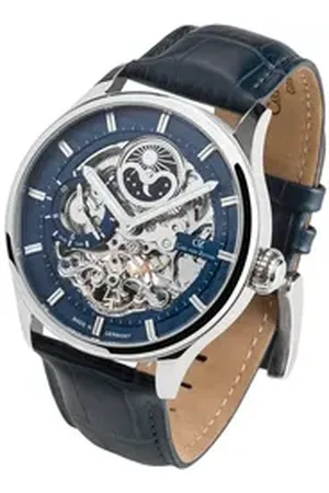 CARL VON ZEYTEN Automatikuhr Neustadt CVZ0008BLS, Armbanduhr, Herrenuhr, Datum, Made in Germany, Mechanische Uhr blau