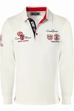 Carisma Poloshirt (1-tlg) mit Stickerei Rugby Team weiß XL