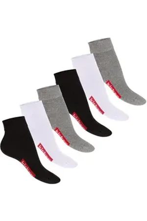Kickers Kurzsocken Damen und Herren Sport Fan Socken kurze Baumwollsocken grau|schwarz 39-42