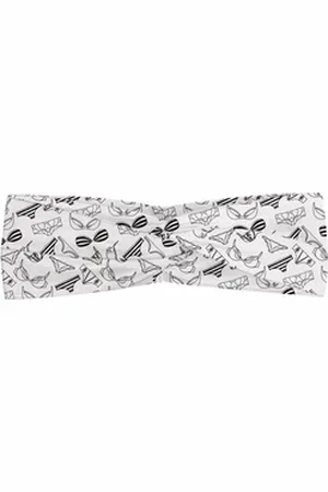 Abakuhaus Stirnband Elastisch und Angenehme alltags accessories Schwarz und weiß Lingerie Doodle schwarz|weiß