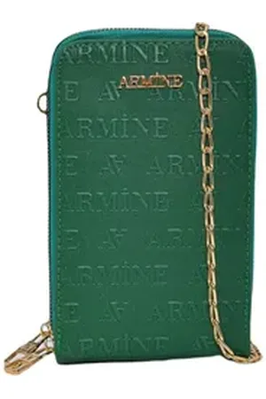 Armine Tragetasche Armine Handtasche Damen, Hochwertige Polyester Crossbody Bag, Logo-Mus grün