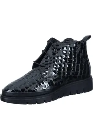Manitu Stiefeletten Stiefelette aus Lackleder schwarz 37 EU