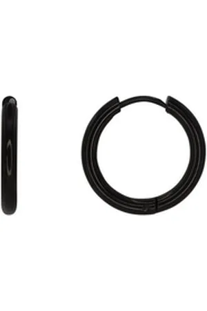 Heideman Paar Ohrstecker Josh schwarz farben (Ohrringe, inkl. Geschenkverpackung), Creolen Herren schwarz