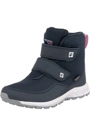 Jack Wolfskin POLAR FOXX TEXAPORE K Outdoorwinterstiefel Winterstiefel, Snowboots, Winterschuhe, wasserdicht & gefüttert blau|rosa 37 EU