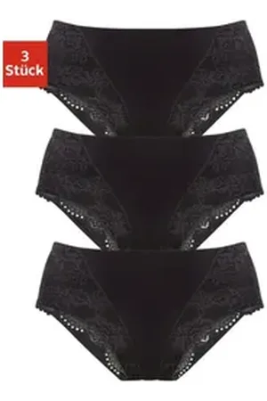 Petite Fleur Formslip (3er-Pack) aus elastischer Baumwoll-Qualität schwarz 52/54