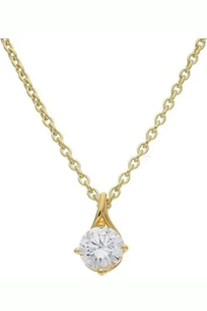 Viventy Kette und Anhänger Set Halskette 925/000 Sterling Silber vergoldet mit Zirkonia 78138