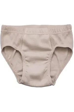 Hermko Slip 2850 Jungen Slip Unterhose, Sportslip ohne Bein 100% Bio-Baumwolle grau 128