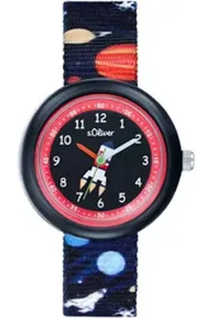 QS by s.Oliver Quarzuhr 2037722, Armbanduhr, Kinderuhr, ideal auch als Geschenk blau