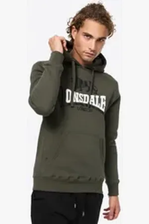Lonsdale London Kapuzensweatshirt THURNING grün XXL