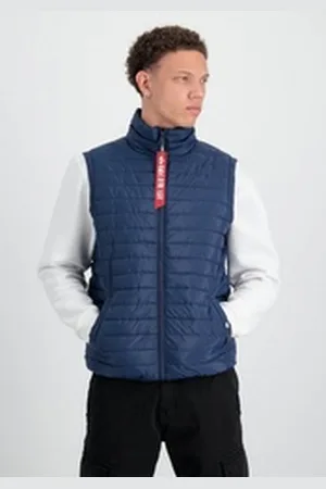 Alpha Industries Blouson Men - Vests Puffer Vest Ultra LW blau 2XL