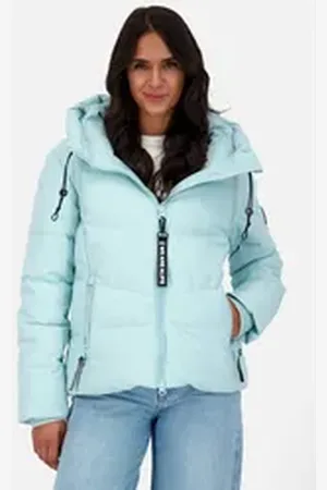 alife kickin Winterjacke Michaela Steppjacke, Winterjacke mit Kapuze blau 34
