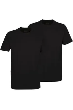 Ceceba Unterziehshirt Herren T-Shirt schwarz uni 2er Pack (2-St) schwarz 76
