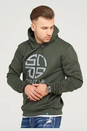 Soul Star Kapuzensweatshirt CARDIFF im schlichten Basic-Look grün S