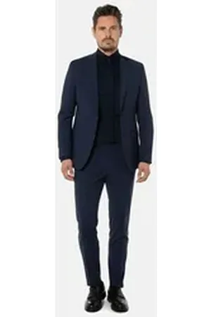 Thomas Goodwin Anzug (2-tlg) im Slim-Fit, 10103-0-20707 blau 90