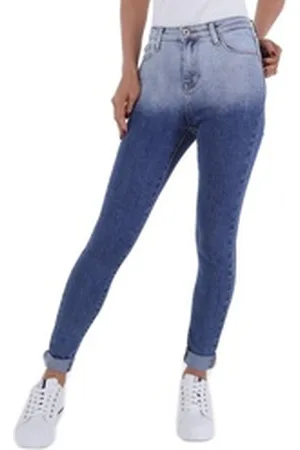 Ital-Design Skinny-fit-Jeans Damen Freizeit (79612883) Stretch Skinny Jeans in Blau blau 25