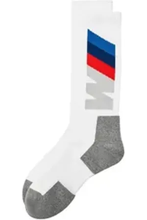 BMW Langsocken (1-Paar) gepolsterte Zehenzone und Fersenzone weiß 43-46