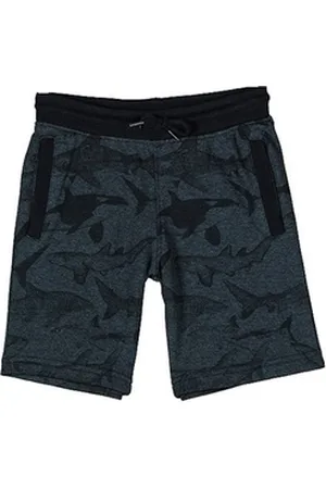 Losan Sweatshorts Joggingbermuda Sweatbermuda Jungen Shorts Hai Orca blau melange (1-tlg) blau 128