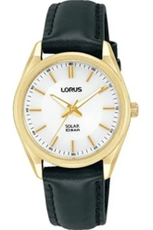 Lorus Solaruhr RY518AX9, Armbanduhr, Damenuhr, Lederarmband schwarz