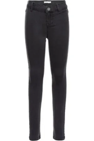 NAME IT Skinny-fit-Jeans Mädchen Stretch Jeans in grau grau 122