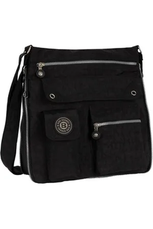 Bag Street Umhängetasche Damentasche Umhängetasche Handtasche Schultertasche Schwarz Schwarz, als Schultertasche, Umhängetasche tragbar schwarz