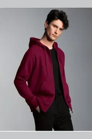 Trigema Sweatjacke Sweatjacke mit Kapuze (1-tlg) lila S