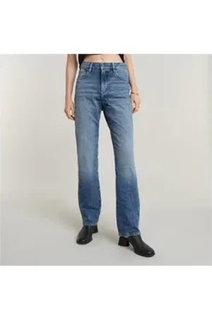 G-Star High-waist-Jeans Viktoria High Straight blau 30