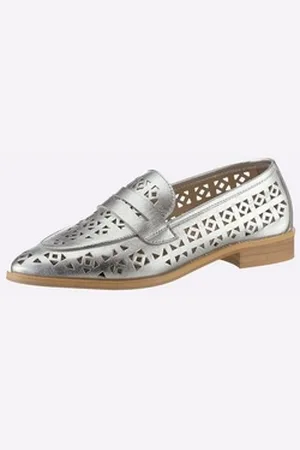 Heine Slipper Slipper silberfarben 42 EU