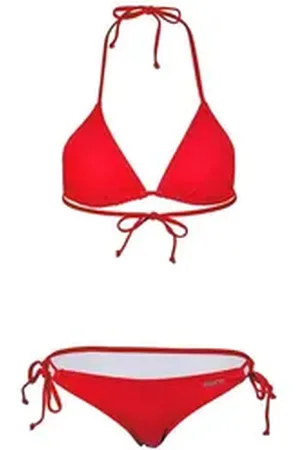 Beco Beermann Triangel-Bikini-Top -Basic Side Tie Triangle Bikini (2-St), in modischen Farben rot 40
