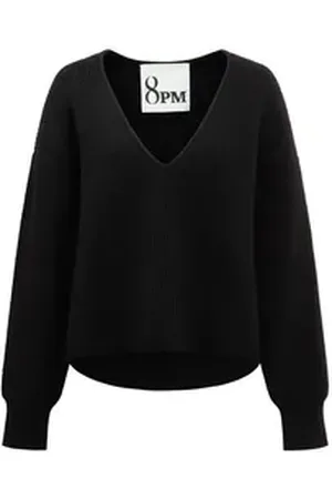 8PM V-Ausschnitt-Pullover Pullover Claremont black S